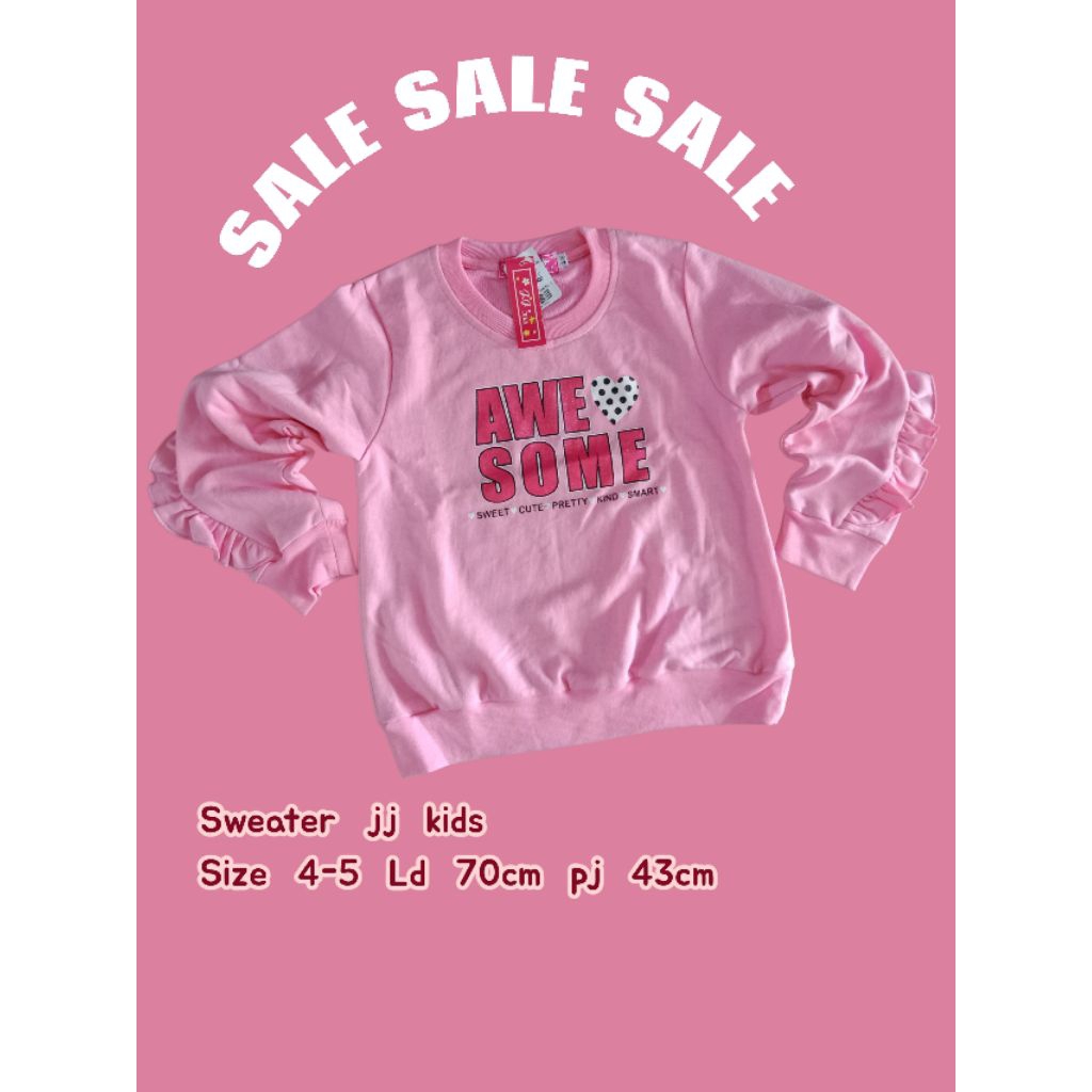 sweater anak perempuan jj kids / sweater anak murah