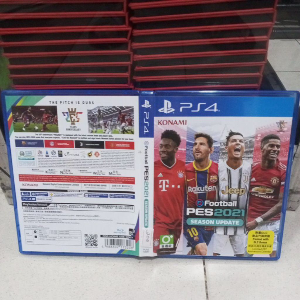 KASET PS4 PES 2021 REG 3 + BOX COVER MULUS