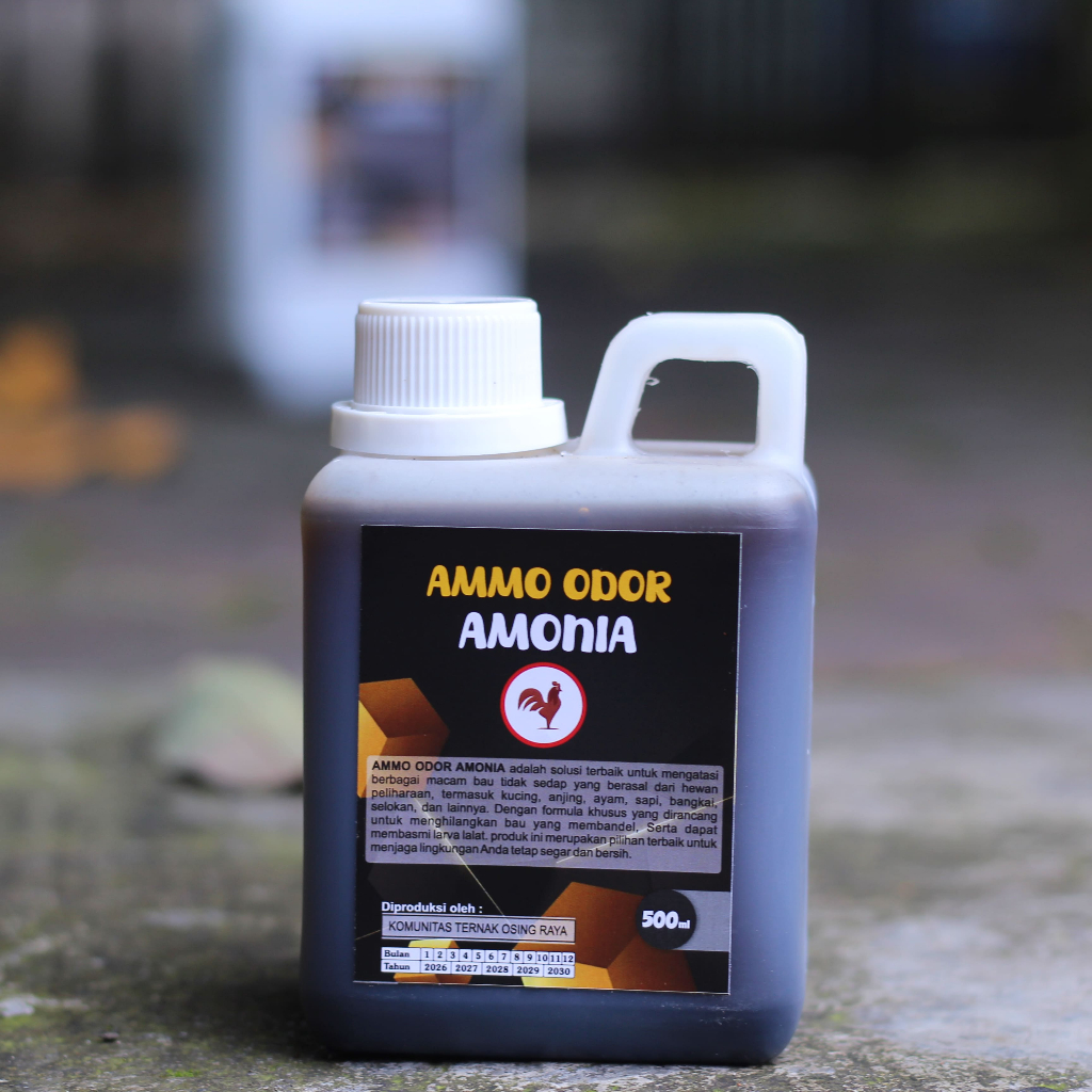 Ammo Odor Amoniak 500ML Penghilang Bau Amonia & Kotoran Ayam terbaik-Puyuh-Bebek-Anti Lalat Ammo Odd