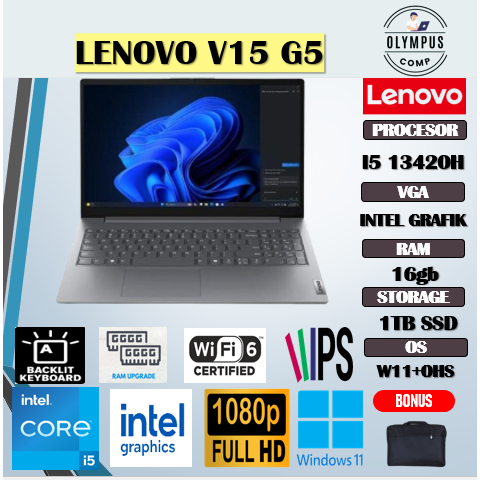 LENOVO V15 G5 I5 13420H 16GB 1TB W11+OHS 15.6FHD IPS