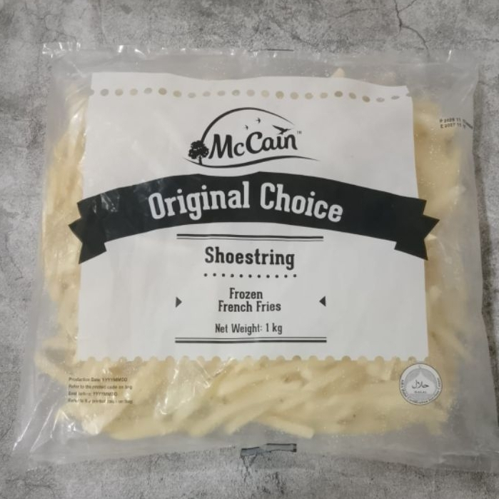 Mc. Cain Original Choice Shoestring Frozen French Fries / Kentang Frozen McCain Shoestring 1kg