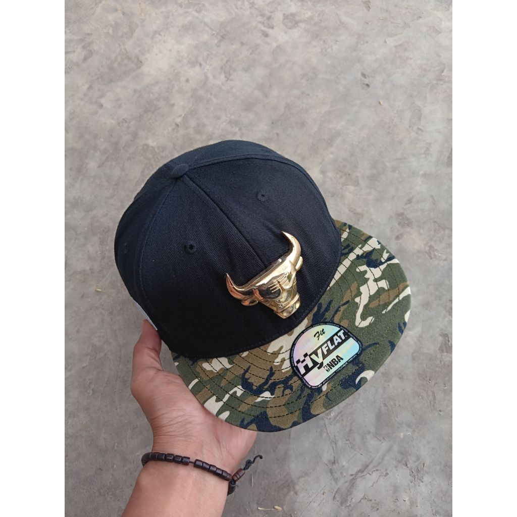 Topi Snapback Camo / NBA Chicago