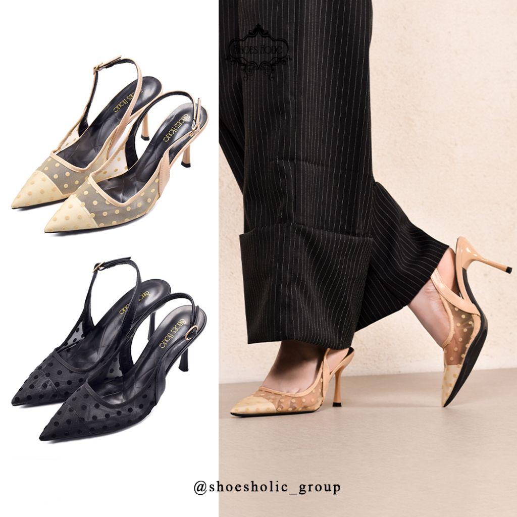 Sandal Heels Hak 7cm Wanita Import XH-1 [2 warna]