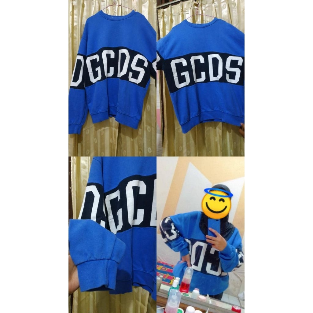 preloved sweater GCDS BLUE
