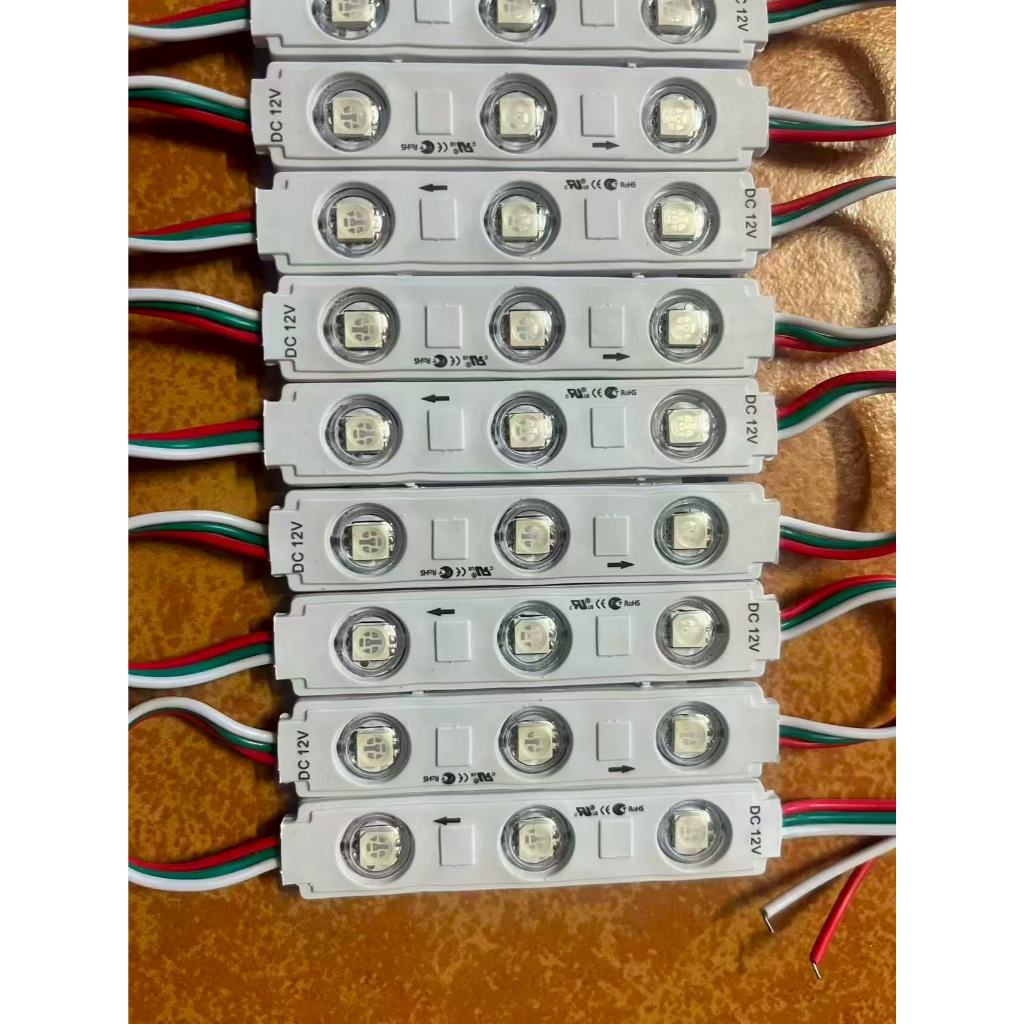 Led kolong WS2811 RGB 12v 3 pin runing 5050 model samsung 20 pcs addressable led
