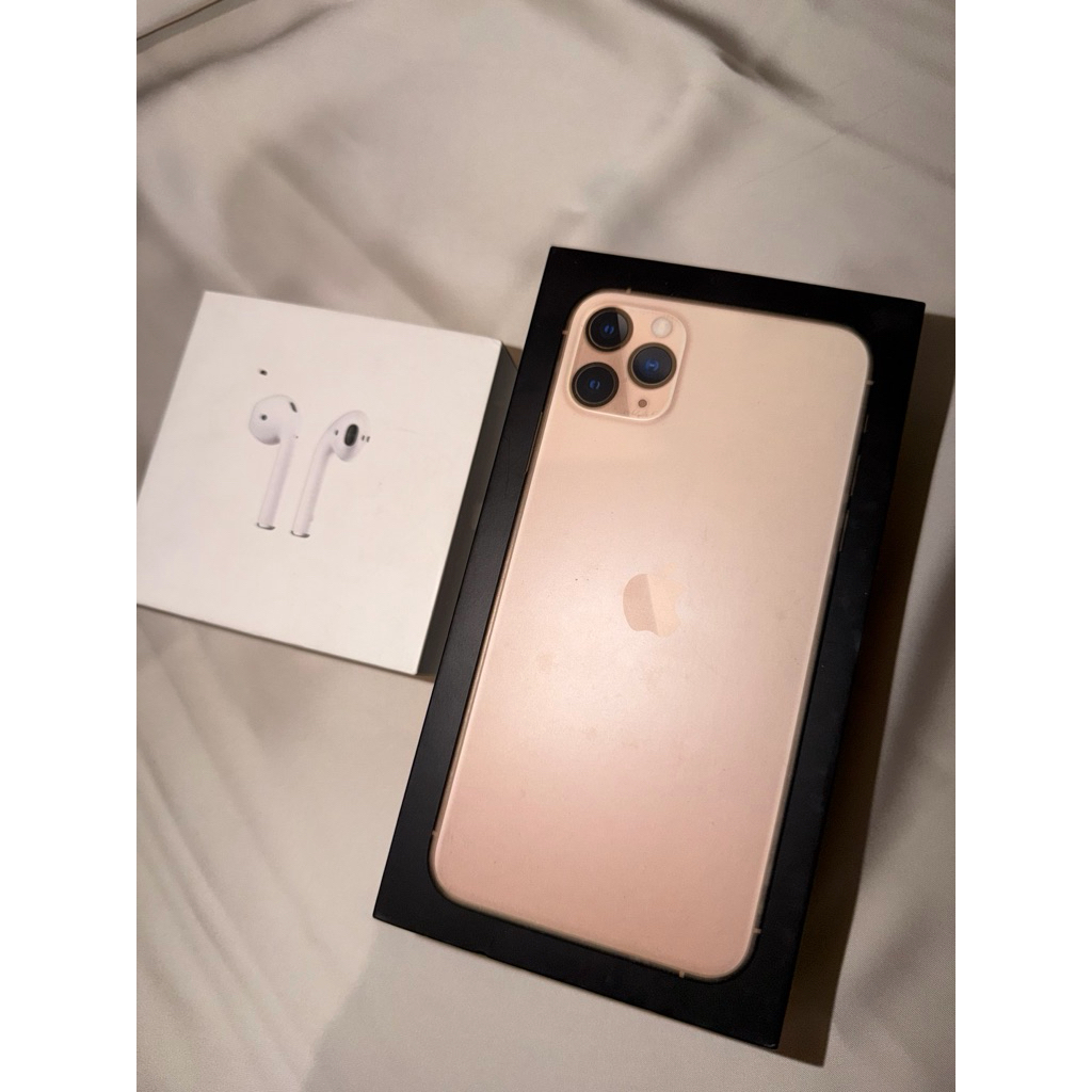 Box Iphone 11 Pro Max 64 GB & Airpods Original Ibox