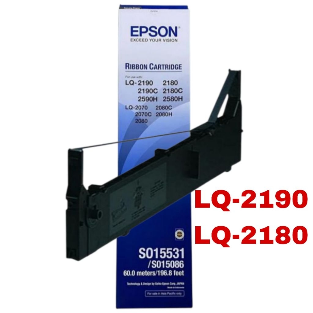 RIBBON CARTRIDGE EPSON LQ-2190/LQ2190 BLACK PITA & RUMAHNYA ORI