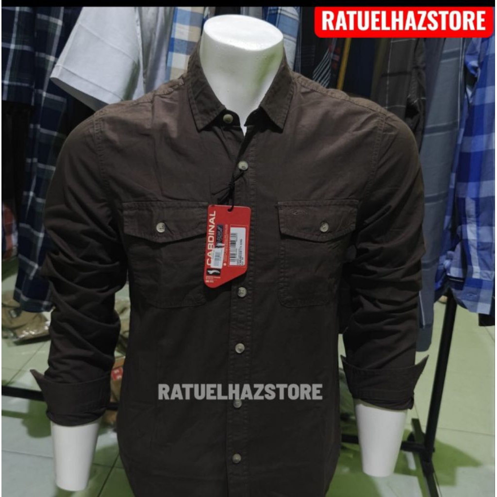 KEMEJA CARDINAL JEANS ORIGINAL SLIMFIT LENGAN PANJANG