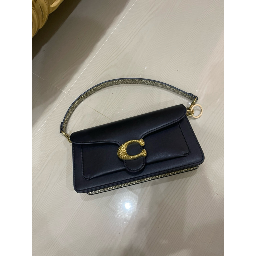 Preloved Tas coach Lunar SnakeSkin Quilted 26 KW 1:1 sesuai foto