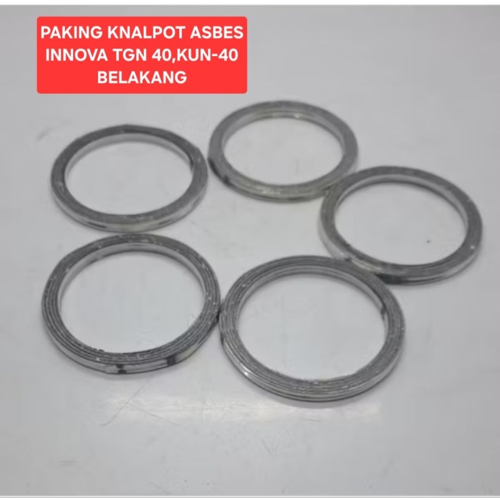 PAKING KNALPOT ASBES MOBIL INNOVA TGN-40,KUN-40 BELAKANG hrg 1 pcs