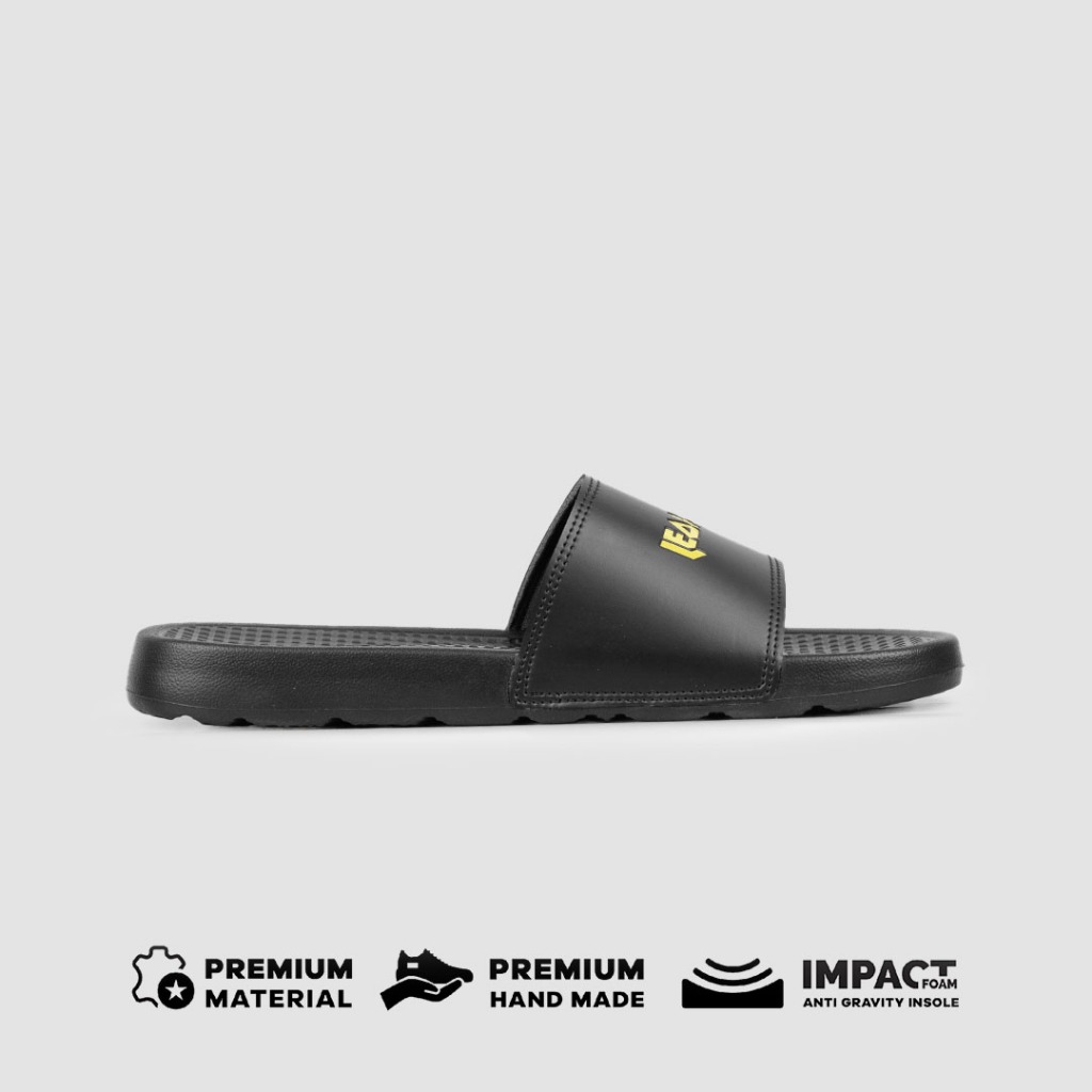 LEO RICHIE - Sandal Pria Wanita Raksa Black Yellow