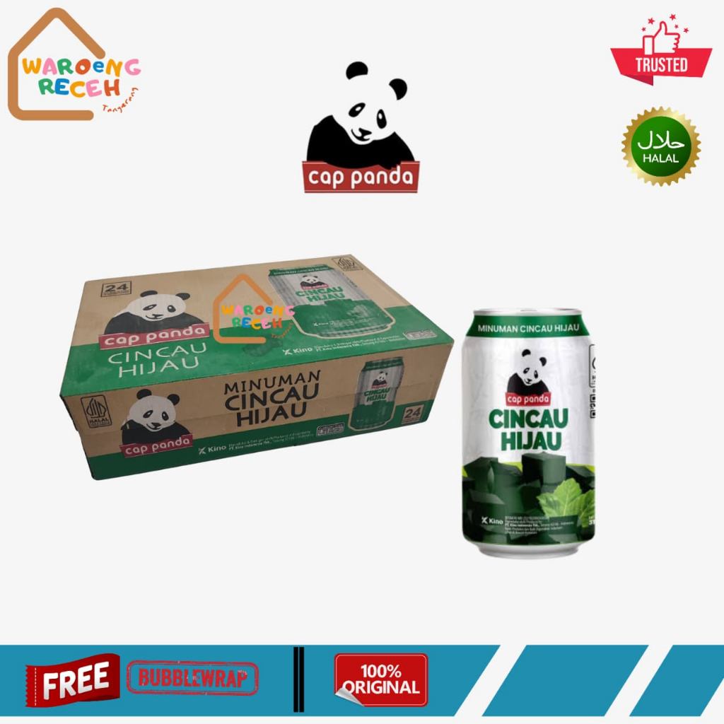 Minuman Kaleng Cincau Hijau Cap Panda 1 Dus isi 24 Pcs @310 ML