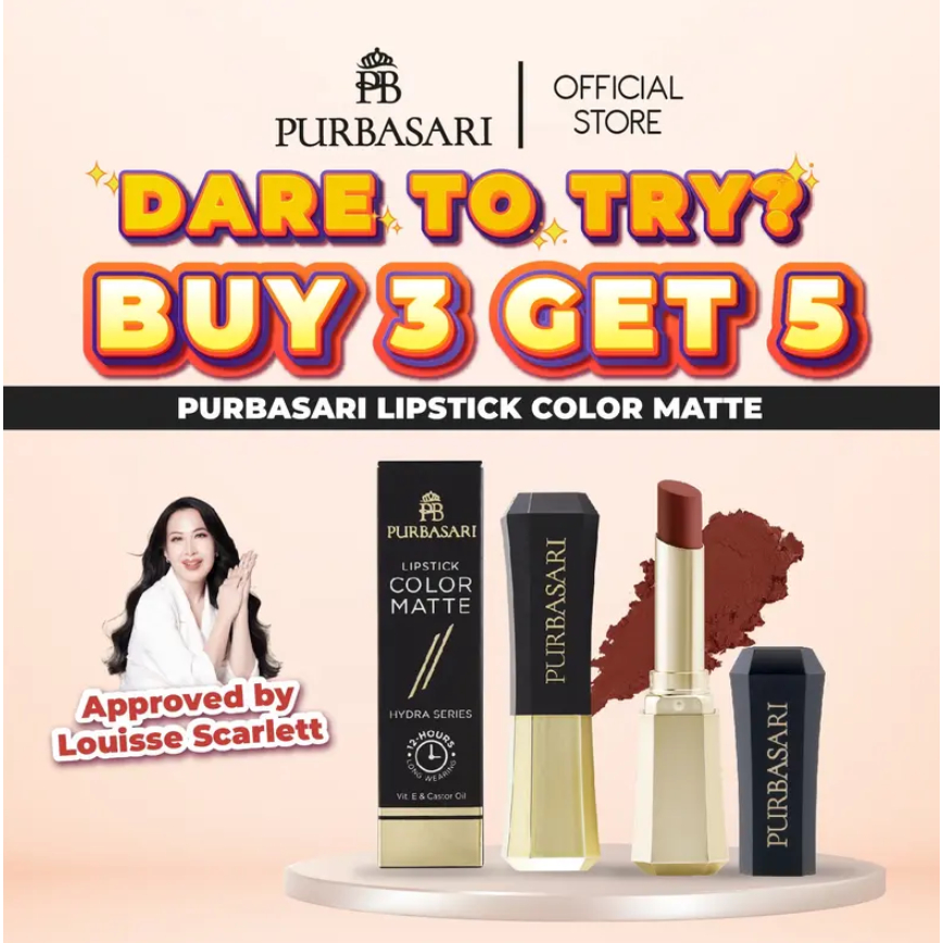 [GET 5] MAMI LOUISSE - Purbasari Lipstick Color Matte MIX Lipstik