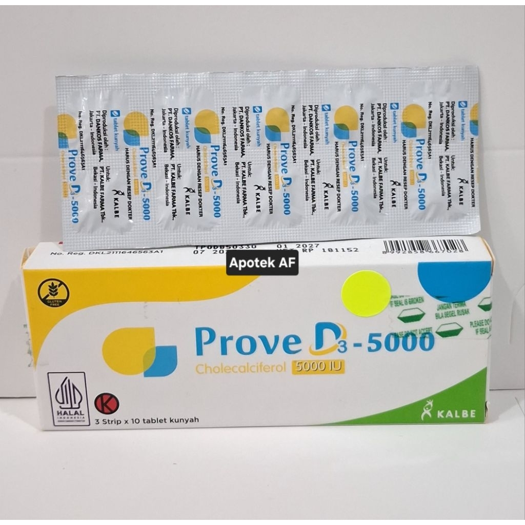 Suplemen Vitamin D3 5000 IU - 10 Tablet untuk Suplementasi Vitamin D3