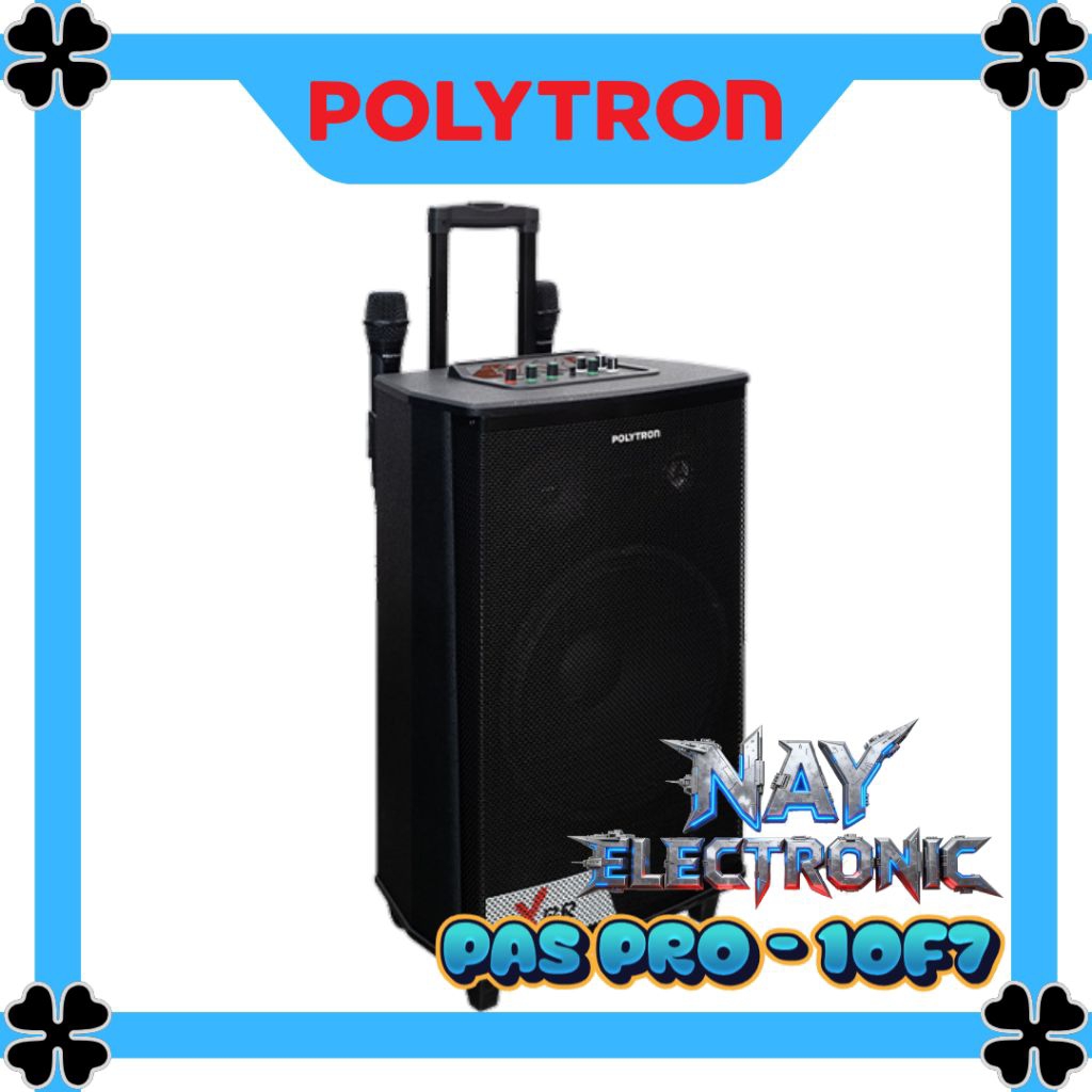 POLYTRON PASPRO 10F7 / PASPRO10F7 SPEAKER BLUETOOTH KARAOKE