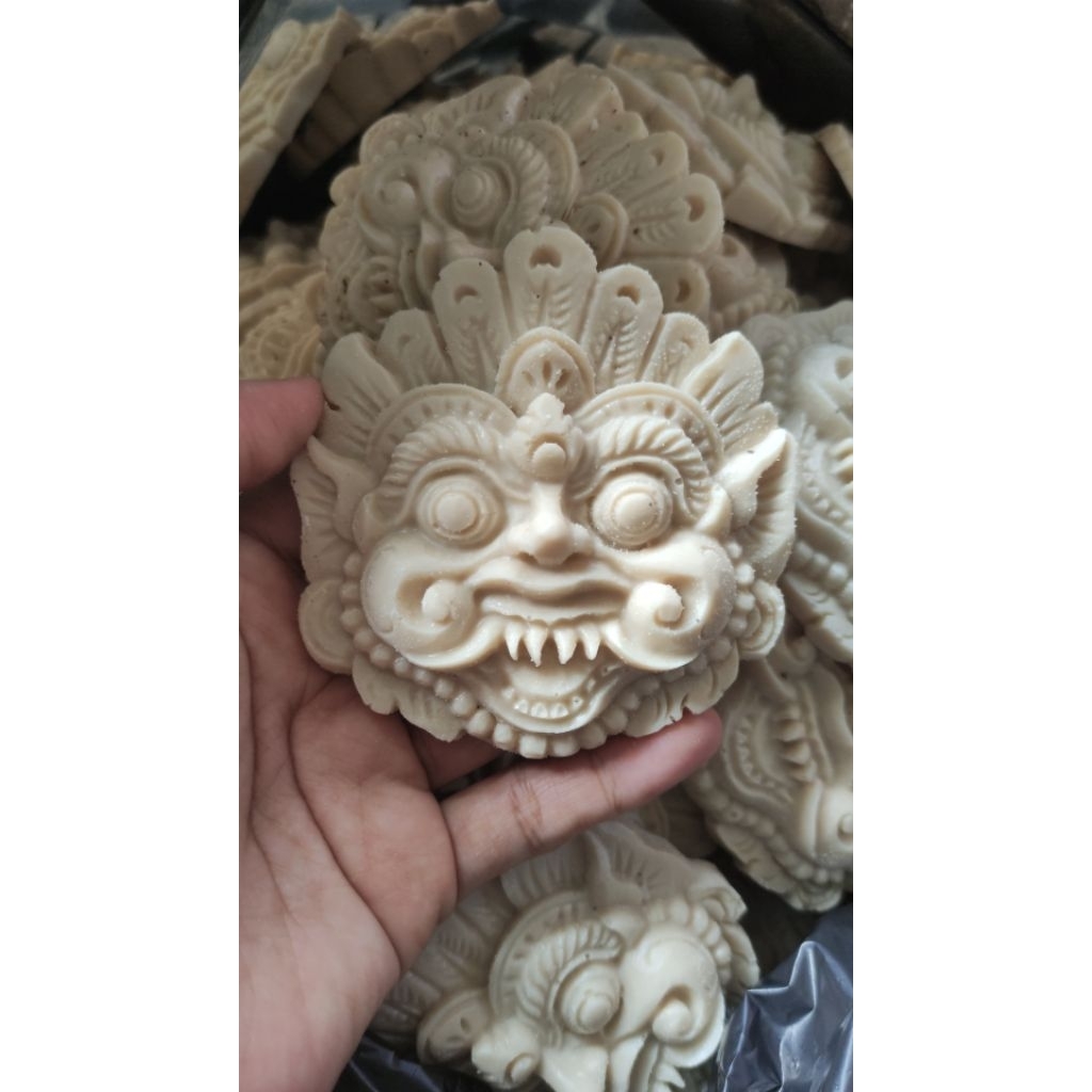 Ukuran Ogoh Ogoh Bomo Mini 9x9cm  / Karang Tapel Sae Putihan / Karang Boma Sabuk / Hiasan Dekorasi P