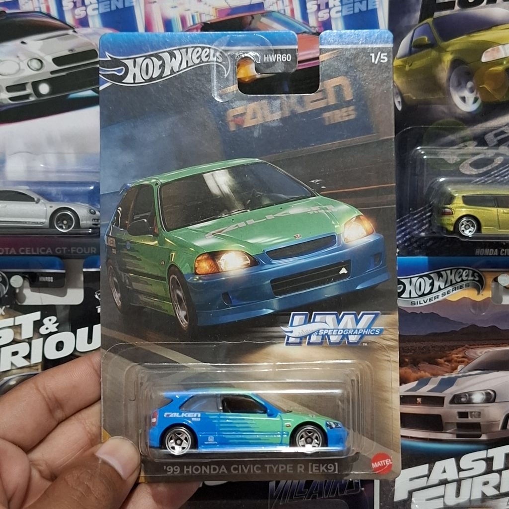Hot Wheels Honda Civic EK9 Falken