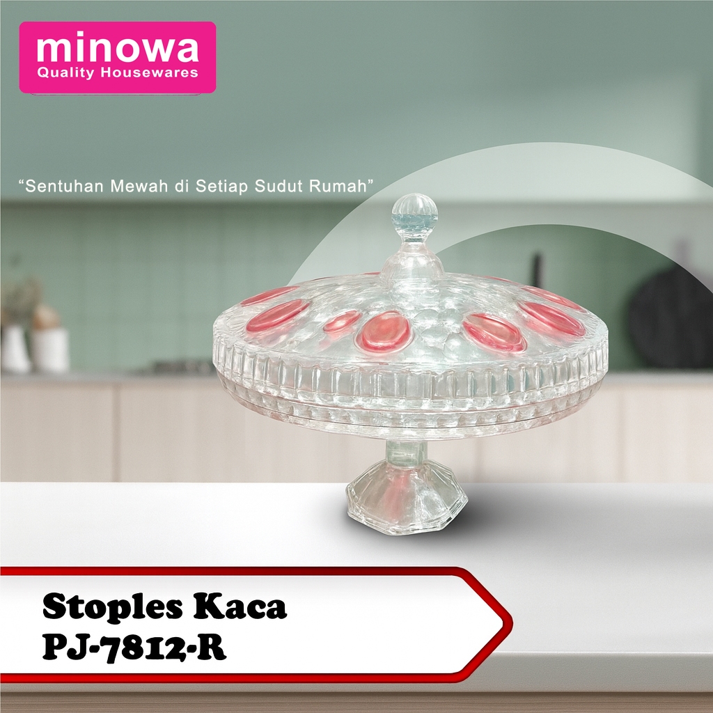 Minowa Stoples Kaca / stoples kaki/ stoples kristal / stoples pajangan 7812R