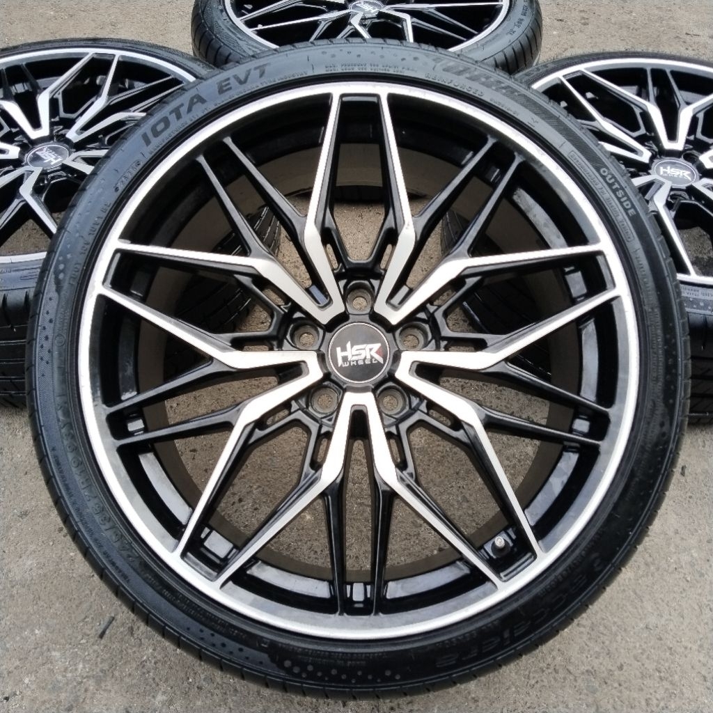 Velg Racing HSR Nain 5081X R19 Pcd 5x114.3 Lebar Depan 8.5_inc Lebar Belakang 9.5_inc ET40 + Ban Acc