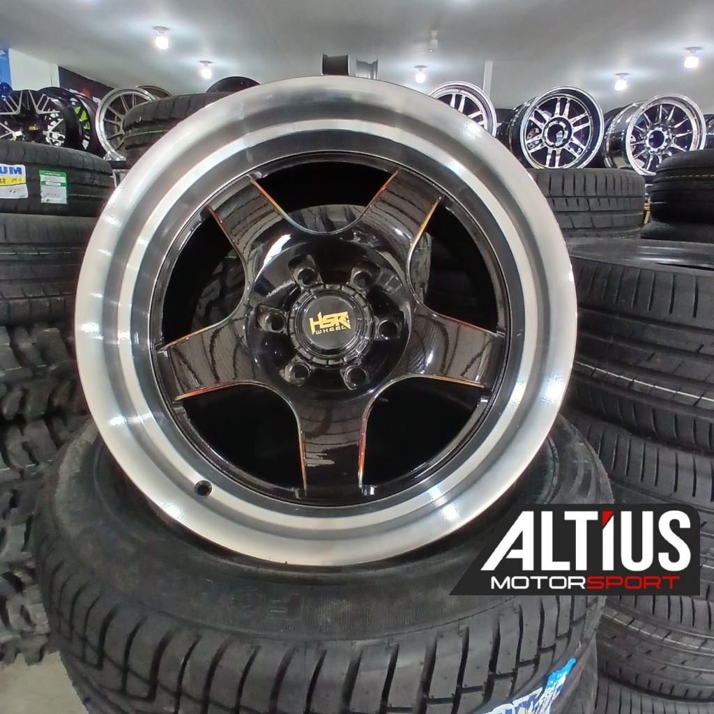VELG ORIGINAL HSR WHEEL Racing R18 BOB 9 Inch 6X139,7 COCOK MOBIL PAJERO FORTUNER