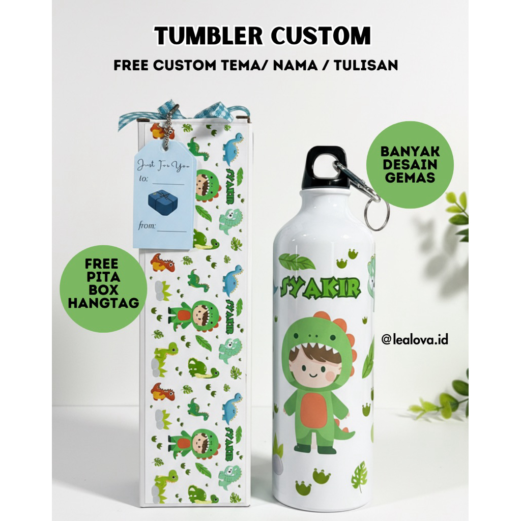 Tumbler Custom / Tumbler Anak / Tumbler Custom Anak / Gift Perpisahan / Tumbler Custom Lucu / Gift C