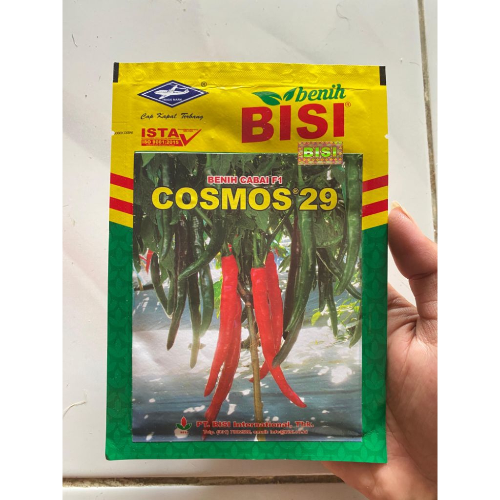 Benih cabe besar COSMOS 29F1 BSSI kemasan 10gram