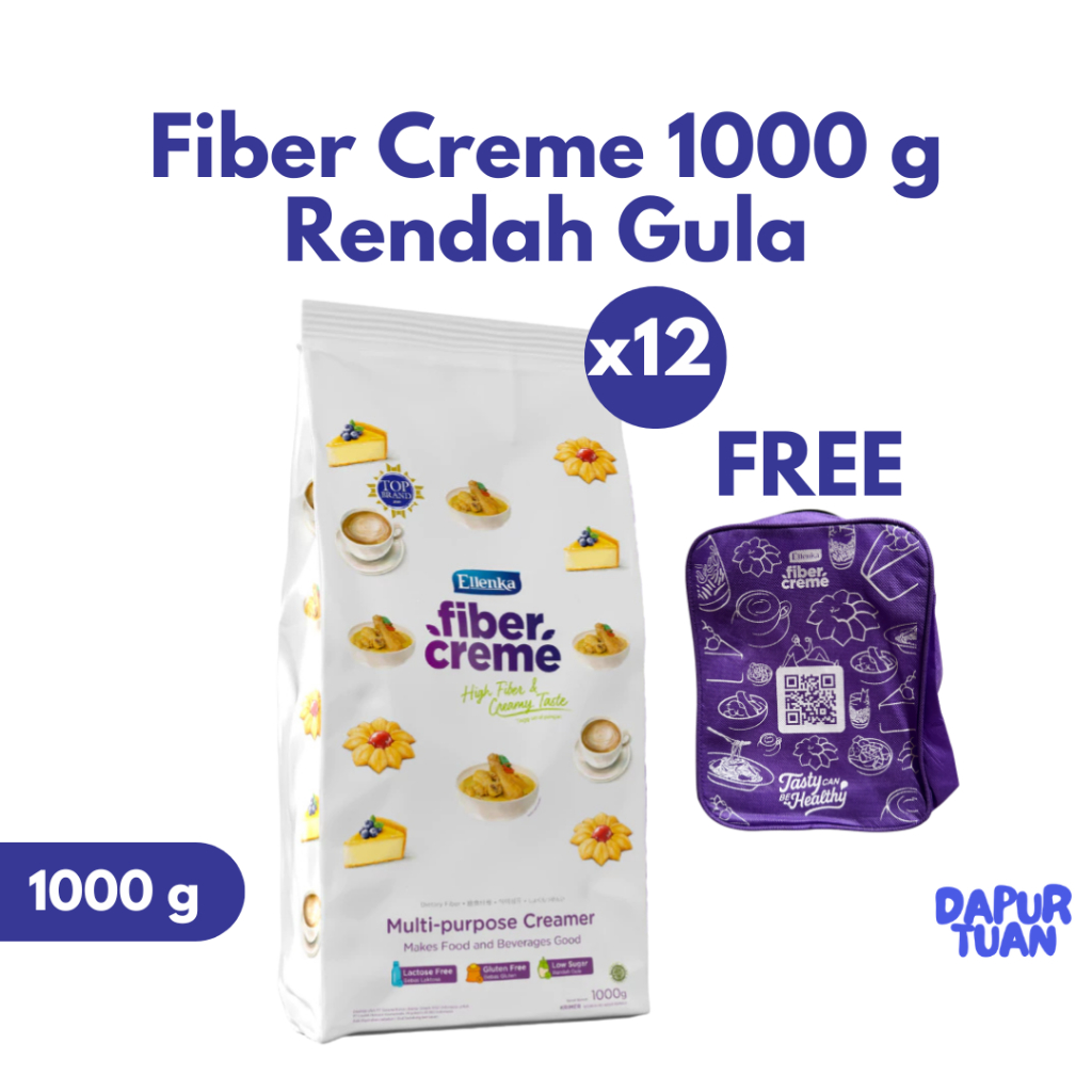 (GROSIR) 1 Dus FiberCreme Serbaguna Rendah Gula 1000 g