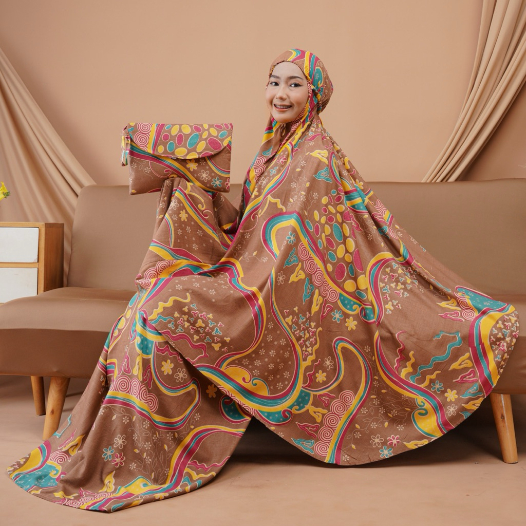 Mukena  Aluna Dewasa Standar Rayon Adem Mewah Cantik