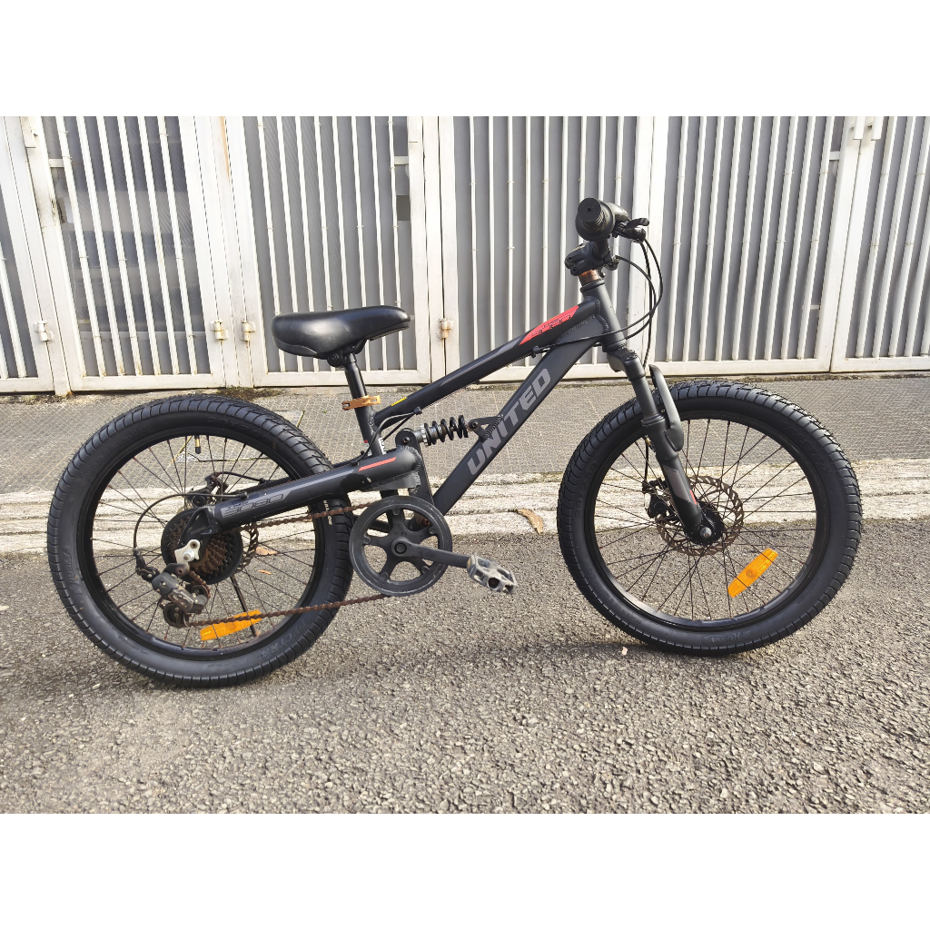 Sepeda MTB United TMS 3080, 20" full suspensi, like new