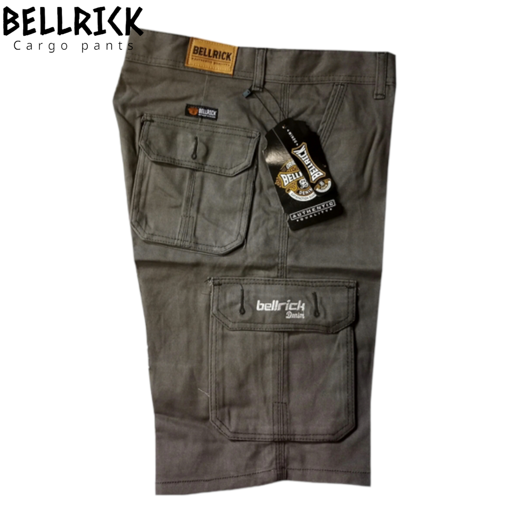BELLRICK - Celana Pendek Cargo Pria Cargo pendek Model Kasual 27-33 Original Cardinal - Cream