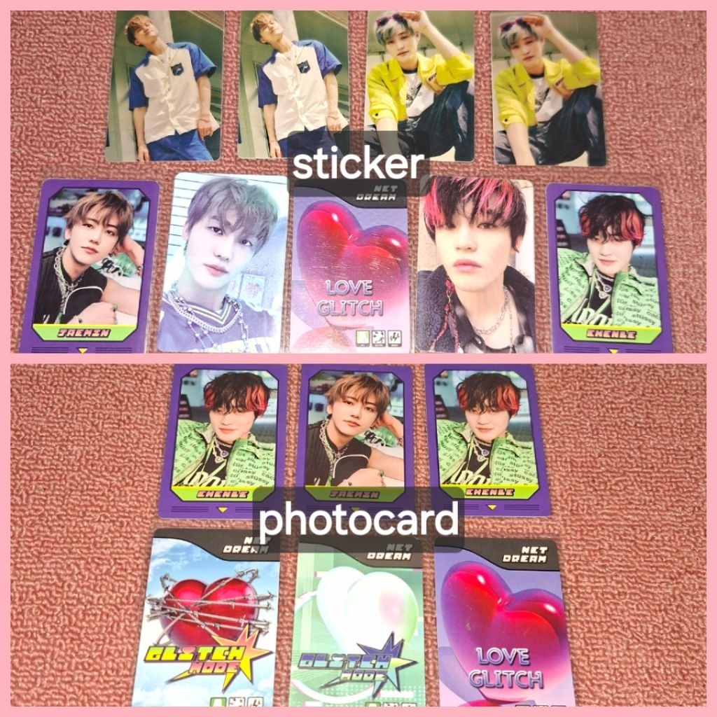 [OFFICIAL] MATCHING CARD JAEMIN CHENLE NCT DREAM GLITCH MODE BEATBOX PC & STICKER