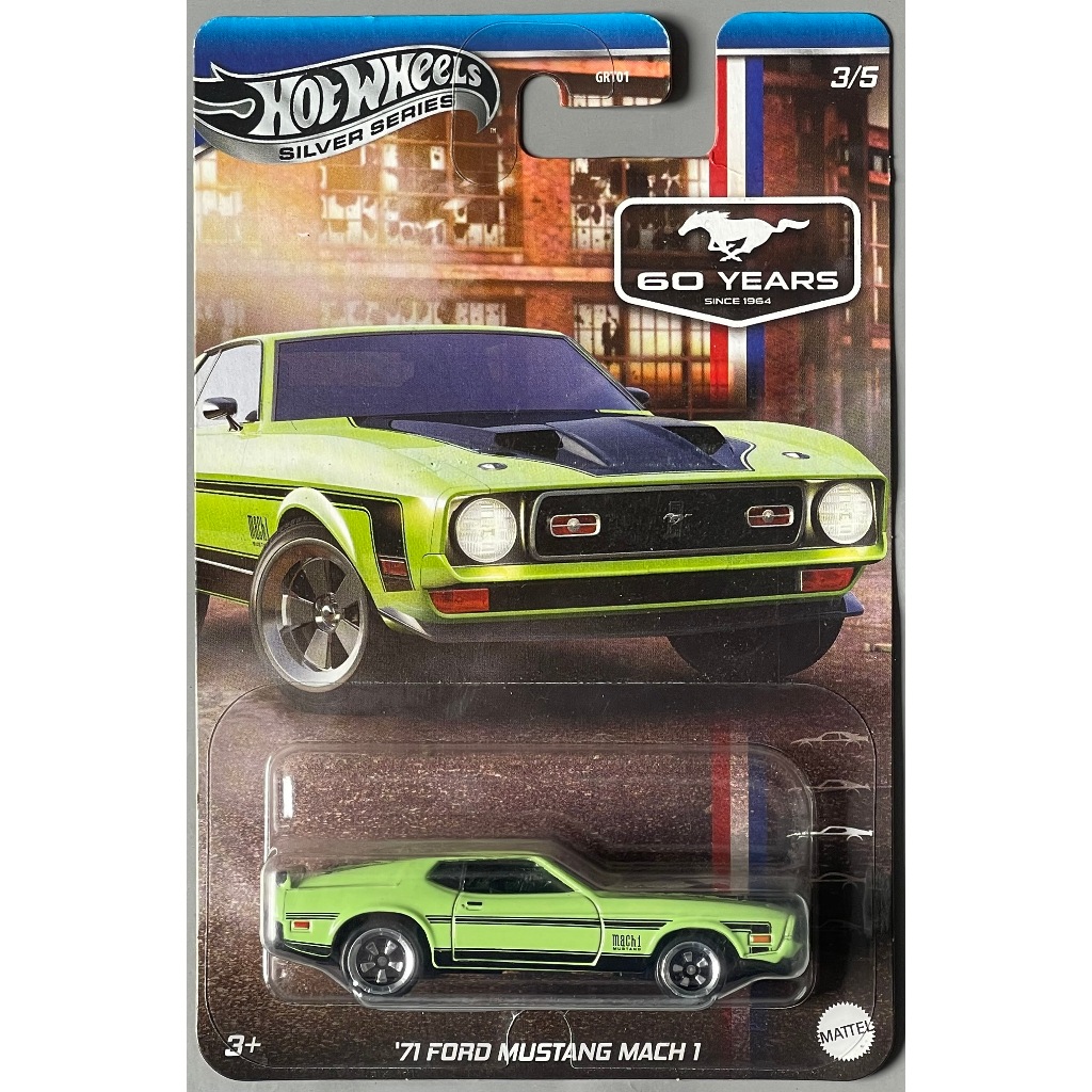 HOT WHEELS/HOTWHEELS SILVER SERIES FORD MUSTANG 60th ANNIVERSARY 71 FORD MUSTANG MACH 1