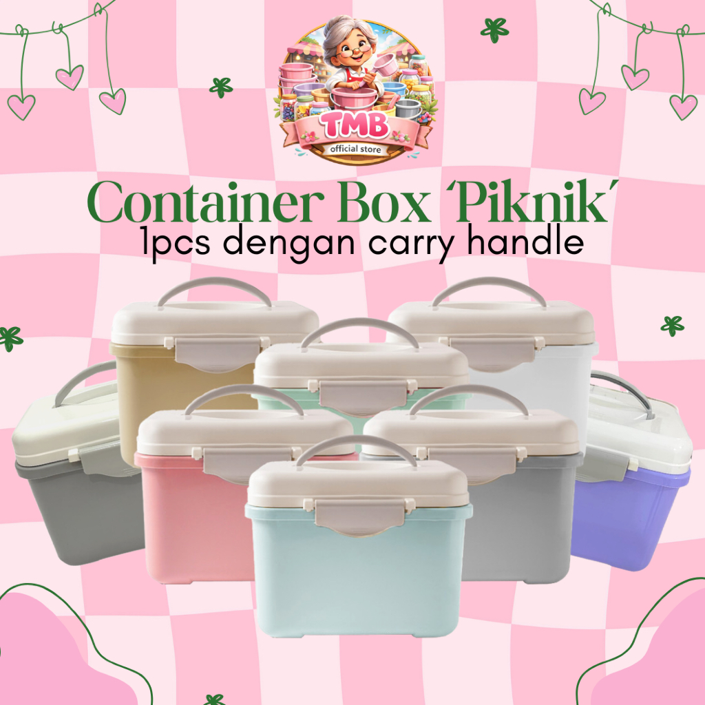 CONTAINER PIKNIK BOX 8LITER- BOX PENYIMPANAN ORGANIZER
