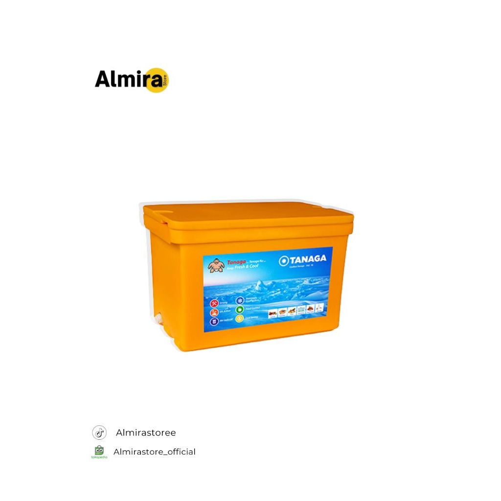 TANAGA COOLER BOX 120 LITER Coolbox Es Ikan Ice Box Cooler Termos Pendingin Tahan Lama