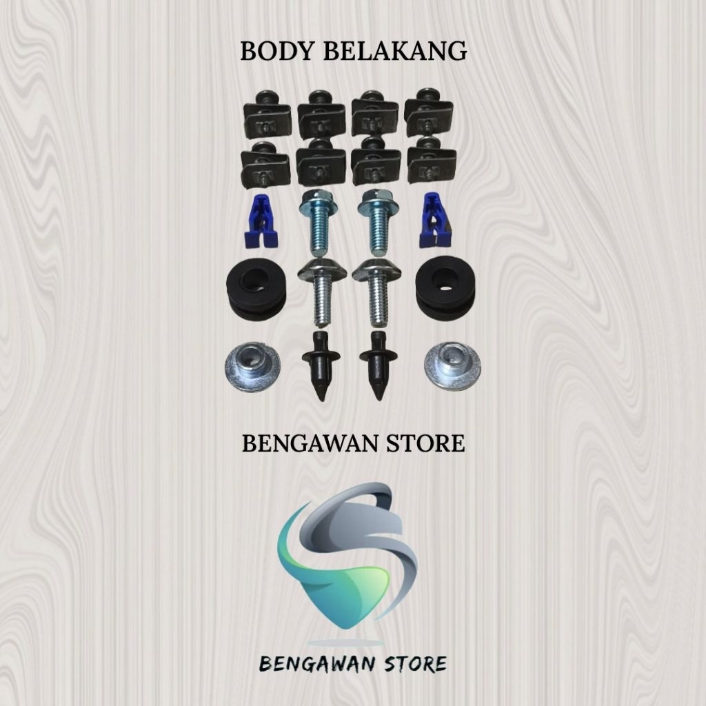 Baut Fullset Cover Bodi Body Belakang Honda Supra GTR 150 FI PGM-FI