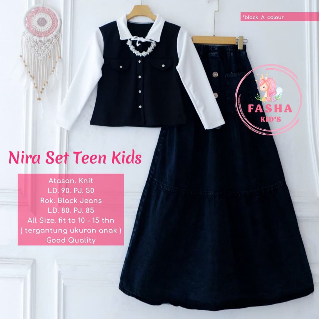 Fasha Kids - Nira Set Rok Anak 10-15 tahun