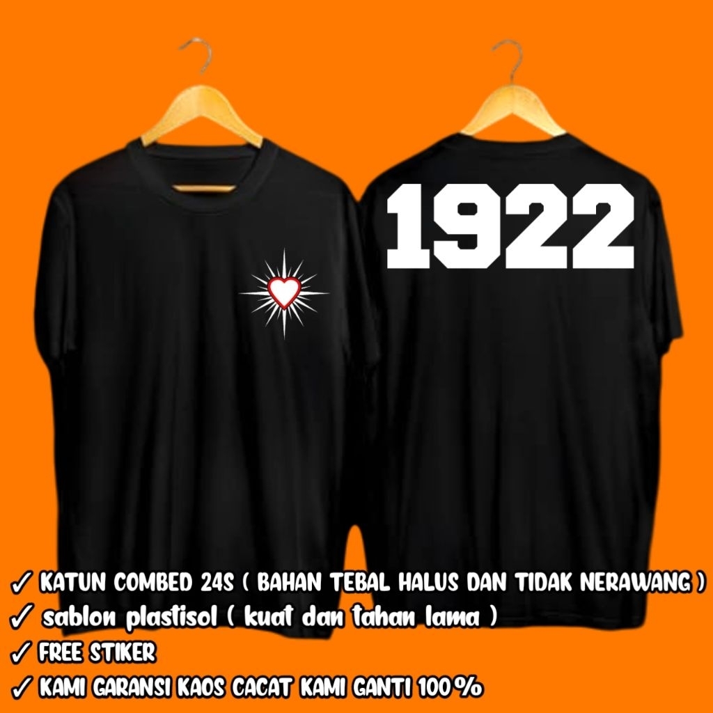 KAOS PSHT KATUN COMBED 24S / KAOS PSHT TERATE / KAOS PSHT 1922 / KATUN COMBED 24S