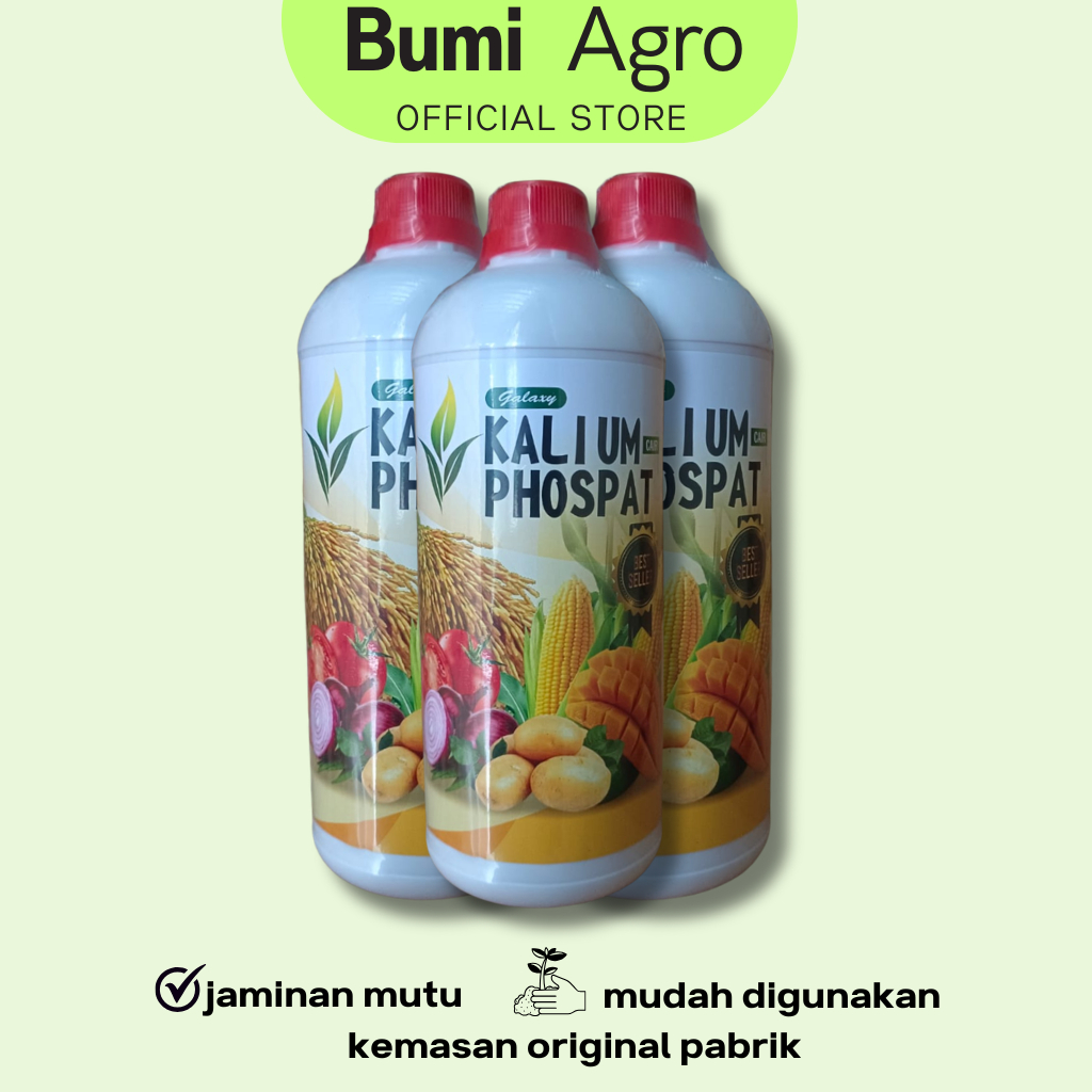 Pupuk Cair 1 liter KALIUM PHOSPAT Galaxy Memacu Pembungaan Memperbesar Umbi & Buah