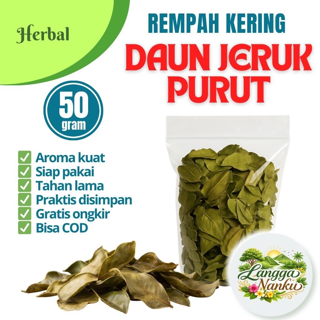 Daun Jeruk Purut Kering 50 gram