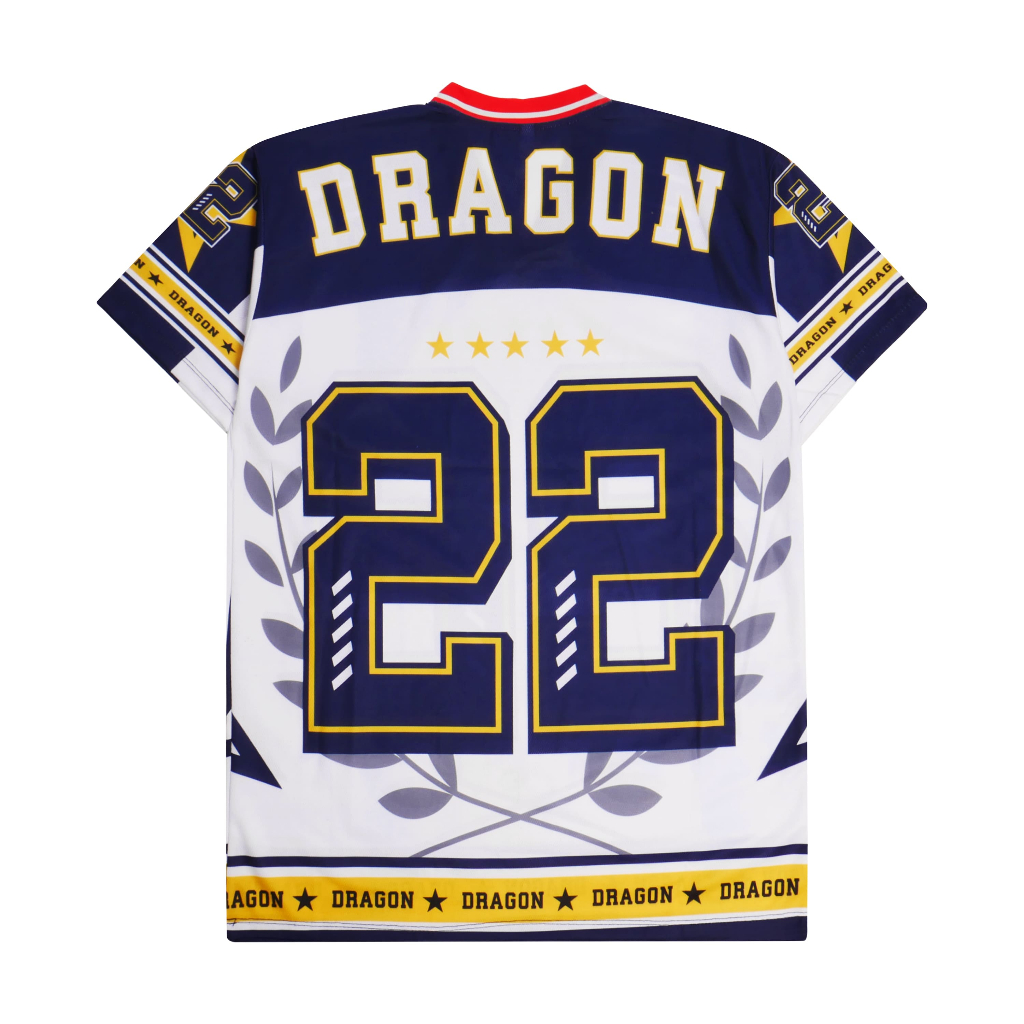 DRAGON Jersey Putih No.22 NFL Baseball Pria Wanita Dryfit Sublimasi M-XXL