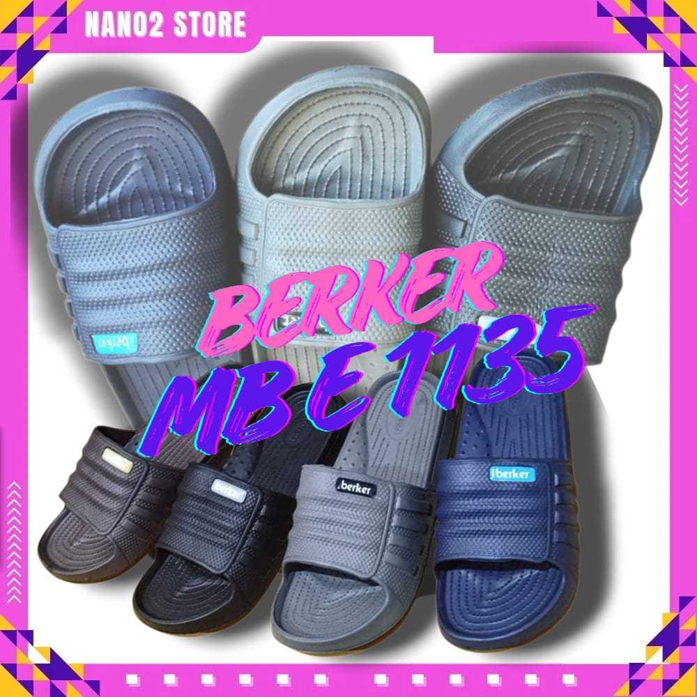 New Era Berker MB E 1135 Sandal Pria Dewasa Sendal Karet Anti Slip Casual Sandal Pria Keren