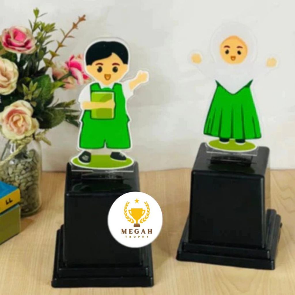 Piala Wisuda Akrilik Custom - Piala Wisuda TK - Piala Wisuda Paud Tropi Penghargaan