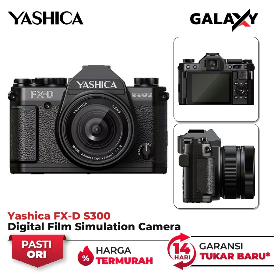 Yashica FX-D S300 Digital Film Simulation Camera (With EVF) Garansi Resmi