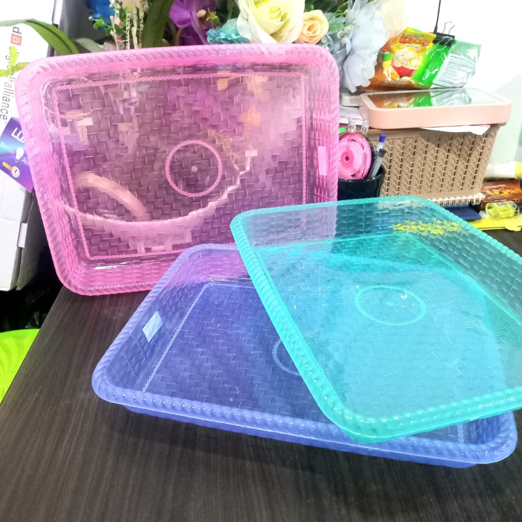 Baki Ukir 9007 PUTIH MB | Nampan / Baki Plastik Kecil HARGA SATUAN