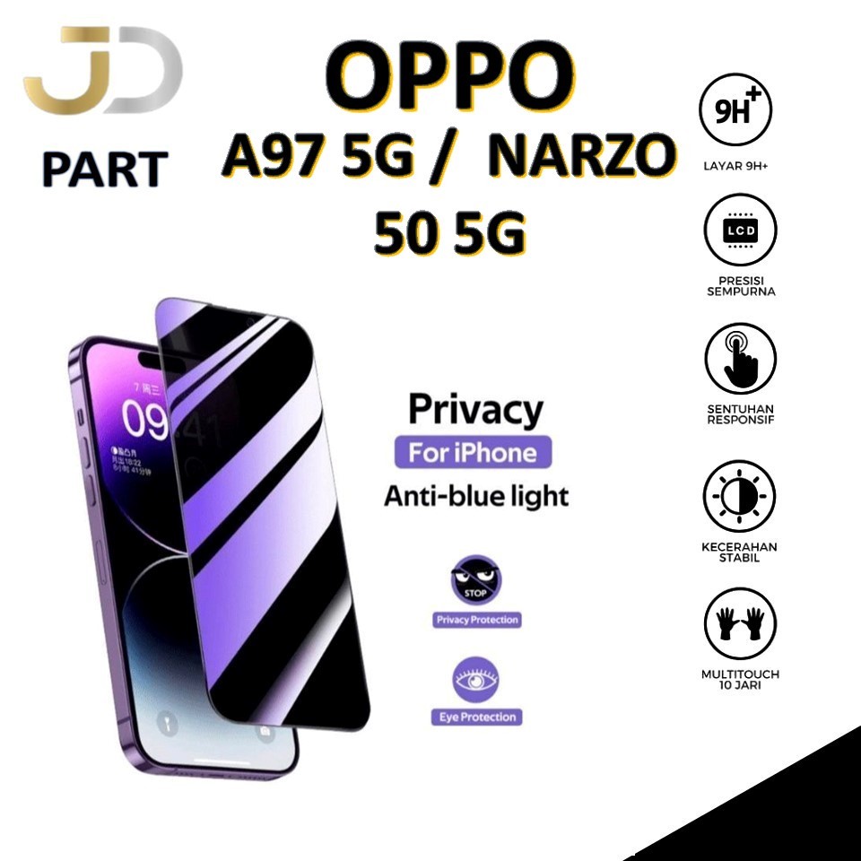 [GARANSI GANTI BARU] TEMPERED GLASS OPPO A97 5G / REALME NARZO 50 5G ORIGINAL