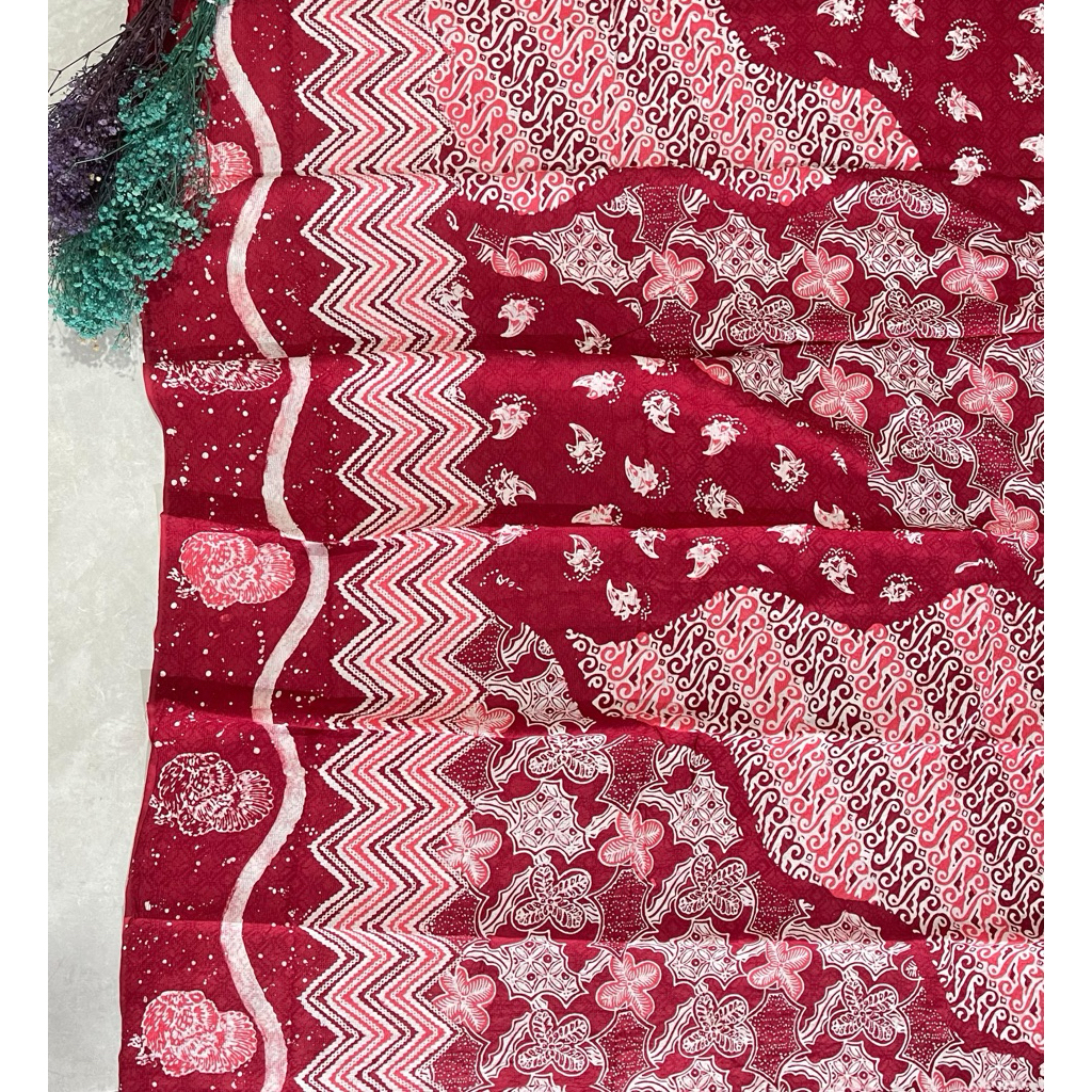 kain batik doby cap pastel pulauan panjang 3 meter