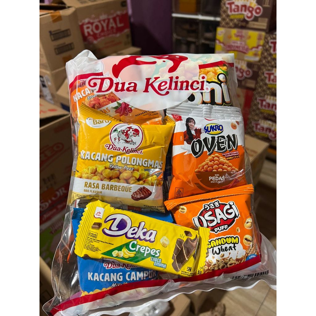Dua Kelinci Snack Mix Isi 12 Paket Hemat Random Snack