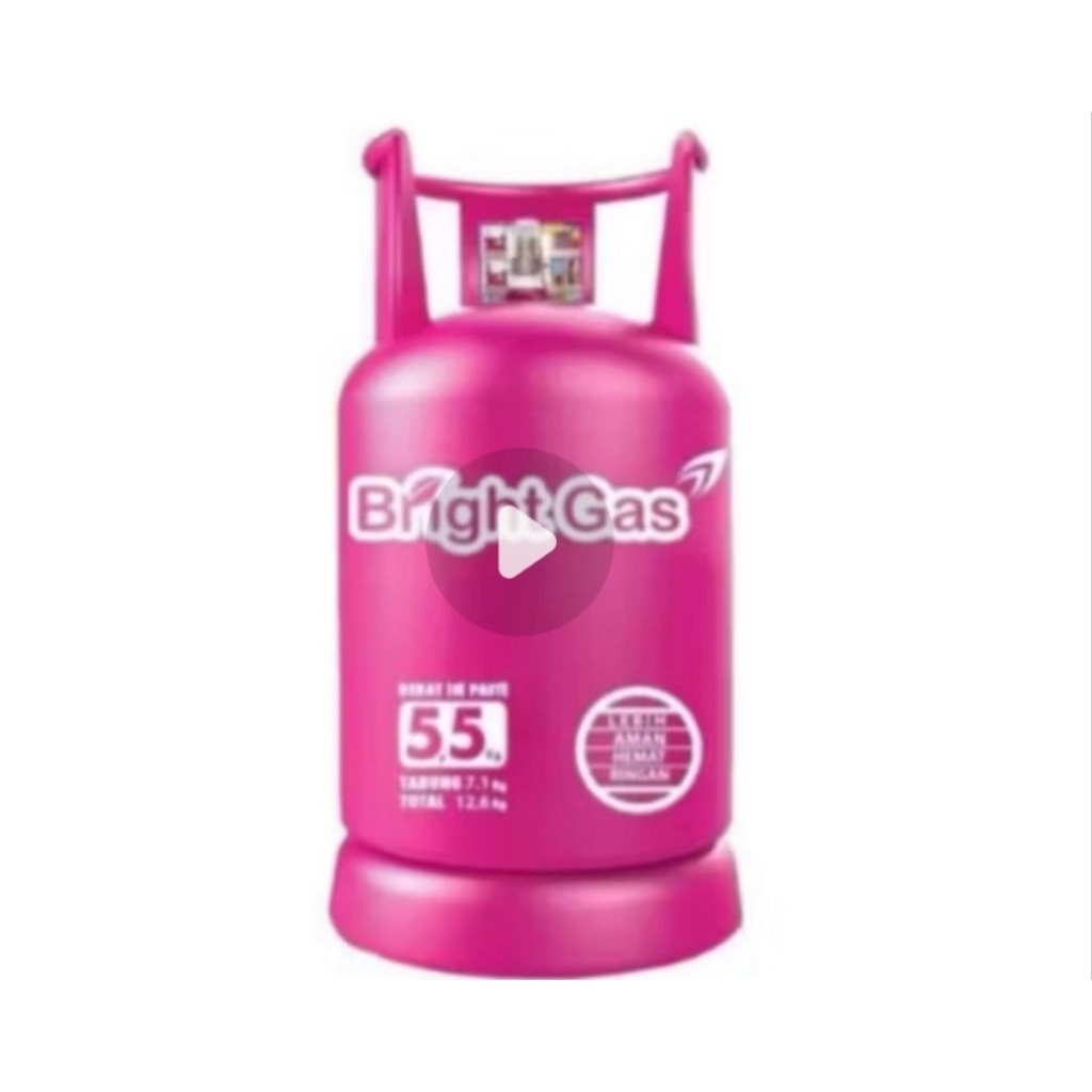 Tabung Gas Bright Gas 5.5 Kg Kosongan - Tabung Kosong Siap Isi Ulang