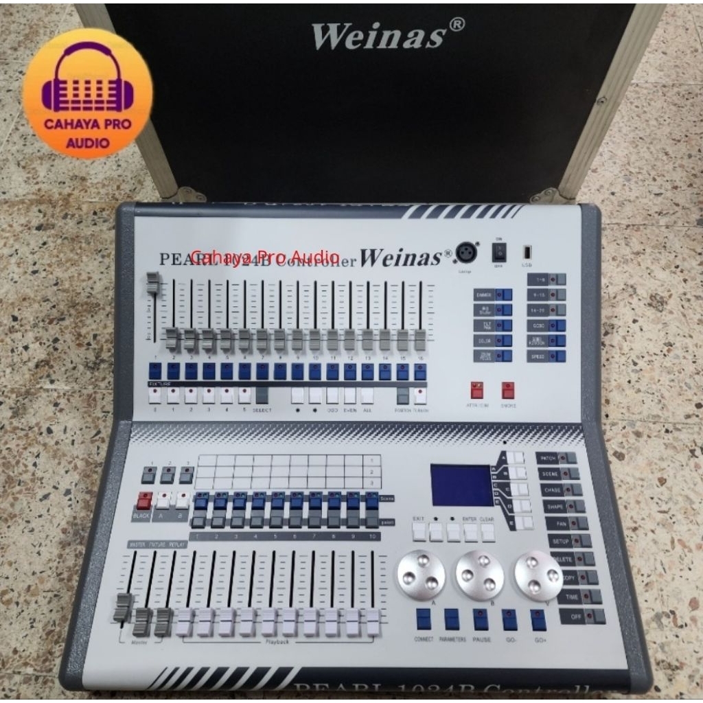 Mixer Lightning Beam Parled Pearl 1024B Controller Weinas + Free Hardcase Flight Hardcase MiniPearl 