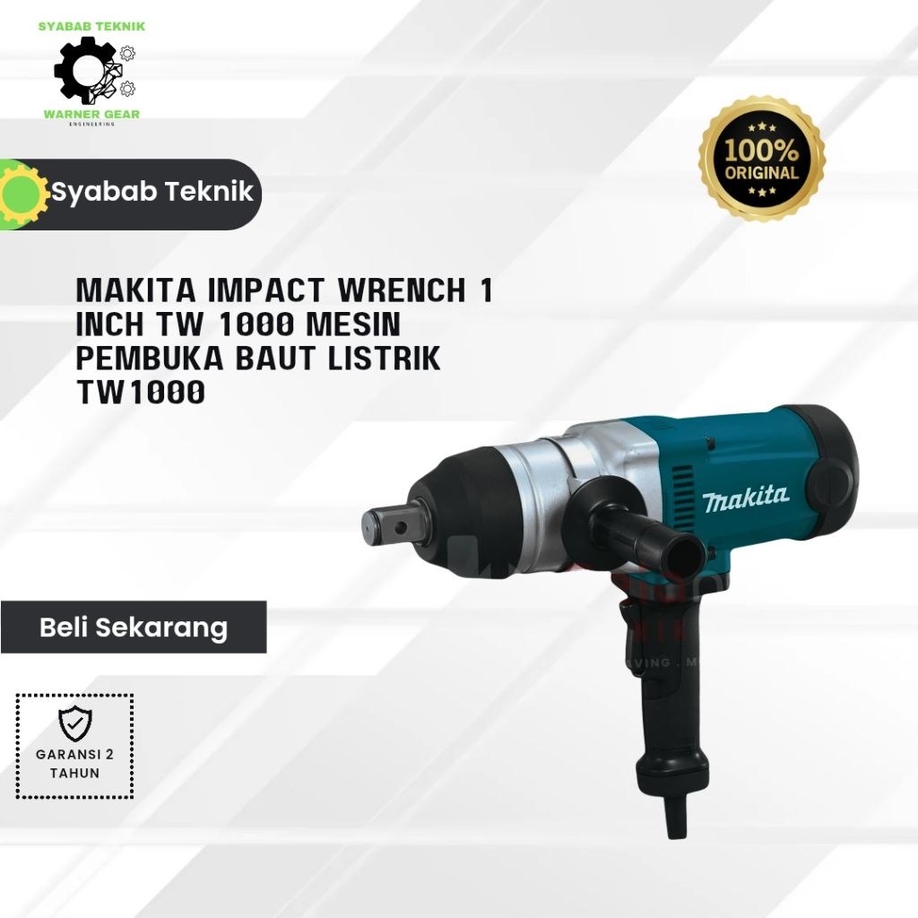 Makita Impact Wrench 1 Inch TW 1000 Mesin Pembuka Baut Listrik TW1000